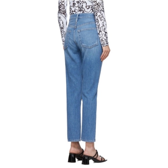 Frame Heritage Le Original Denim Jeans Size 30 Destroyed Button Fly Cropped - Picture 4 of 11